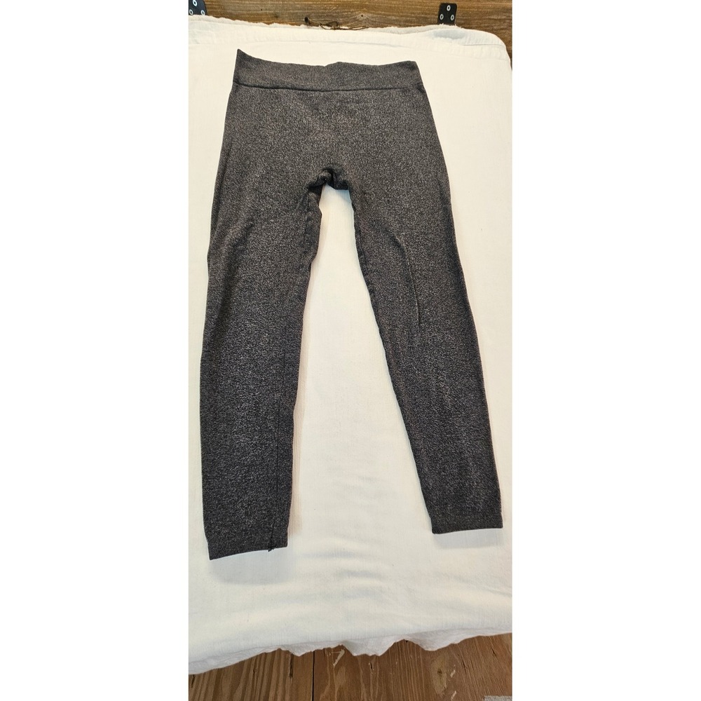 Shosho Womens Fleece Lined Leggings Charcoal Gray Space Dye Marl L/XL 6SS9000